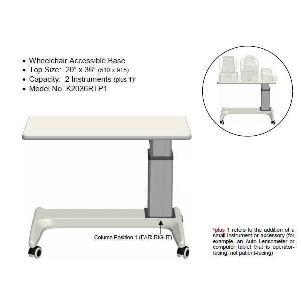 K2 Double Instrument Power Table